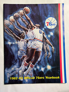 1982 - 1983 Philadelphia 76ers Official Basketball Team Yearbook- MINT