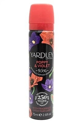 Yardley London POPPY & VIOLET Body Fragrance Spray  2.6 fl oz - Image 1 of 1