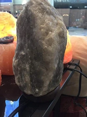 Hand-cut Pure Natural Organic Himalayan salt Lamp Rock shape, 4-6 lb Grey - Image 1 of 4