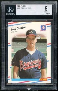 Tom Glavine Rookie Card 1988 Fleer #539 BGS 9 (Read Description) - Picture 1 of 2