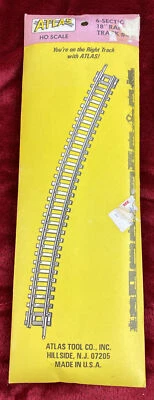 Atlas HO Scale 6-Sections 18” Railroad Train Curved Track Sealed No 33 - Image 1 of 2