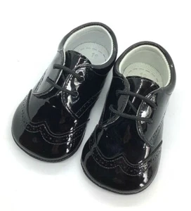 De Osu Baby soft sole black patent leather dress shoe US 3 - Picture 1 of 4