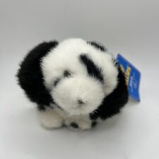Russ Itty Bitties 3" Pooch, Black & White Stuffed Animal Dog Plush #4172 w/ Tag