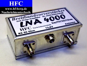 LNA-4000 Breitbandvorverstärker bis 4 GHz / 25...4000 MHz (SMA-Buchsen)  - Picture 1 of 3