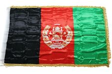 Desert Storm / OIF Iraq Bringback - Afghanistan Flag with Gold Fringe