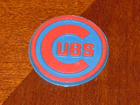 CHICAGO CUBS Vintage Old MLB RUBBER Baseball FRIDGE MAGNET Standings Board Cover