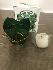 Departamento Candelabro Votivo 56 Hojas Hojas Verdes Caja Original - Imagen 1 de 7