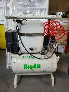 Bambi MD75/150 Silent Air Medical Dental Compressor 15 Litre Tank 78l/min 8 Bar - Picture 1 of 7