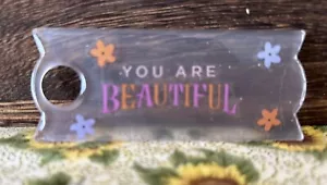 Stanley Cup Name Plate For 40 Oz You Are Beautiful NEW - Picture 1 of 1
