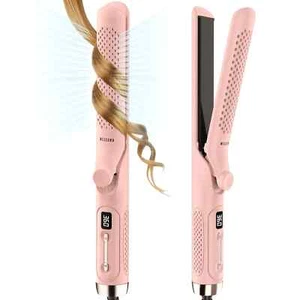 Hair Straightener and Curler 2-in-1,360°Airflow Styler Curling Iron,20 Millio - Picture 1 of 4