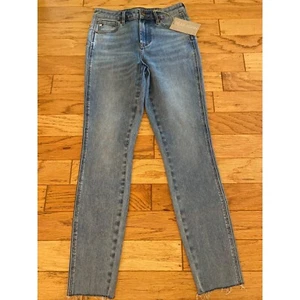 Neu mit Etikett Dear John Frankie Straight Damenjeans helle Waschung roher Saum Größe 27 - Bild 1 von 9