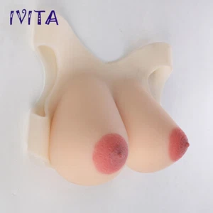 IVITA 8XL Big Areola Silikonbrüste G Cup Falsche Brüste Drag Queen Brust - Picture 1 of 10