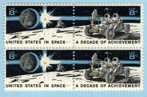 US Sc #1434-35 MNH 1971 BLOCK of FOUR SPACE ACHIEVEMENTS randomly selected - Picture 1 of 1