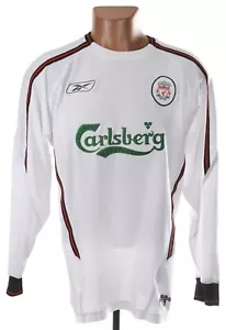 CAMISETA DE FUTBOL VISITANTE LIVERPOOL INGLATERRA 2003/2005 REEBOK M MANGA LARGA - Imagen 1 de 9