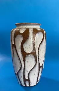 Japanische Tropfglasur Keramik Vase Marke OMC einzigartige Vase Mid Century, 7 1/4" - Bild 1 von 9