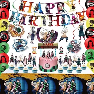 Anime Birthday Party Decorations 42pcs Demon Inspired Slayer Party Supplies I... - Picture 1 of 6