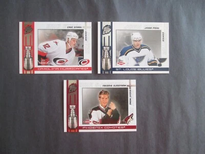 3 2003-04 PACIFIC QUEST FOR THE CUP HOCKEY CARD SHORT PRINTS ERIC STAAL /950 - Image 1 of 2