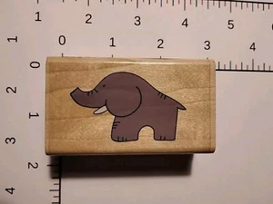 Happy Elephant Rubber Stamp Stampabilities 2000 - Picture 1 of 2