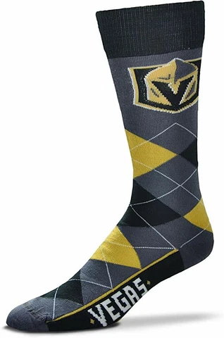 Las Vegas Golden Knights Hockey Argyle Lineup Crew Socks Cover