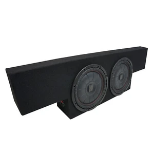 01-06 Chevy Silverado Non-HD Crew Truck Kicker CompVT CVT10 Dual 10" Sub Box - Picture 1 of 3