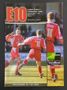 2005/06 LEYTON ORIENT V CHELTENHAM TOWN 11-03-2006 LEAGUE 2 - Picture 1 of 1