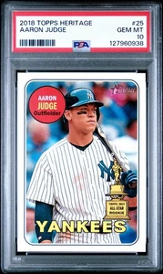 Aaron Judge 2018 Topps Heritage Rookie Cup #25 📈 PSA 10 💎 GEM MINT 🔥 MVP 💣 - Bild 1 von 3