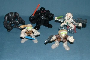 STAR WARS: GALACTIC HEROES; 5 FIGUREN, (GRIEVOUS & MEHR) - HASBRO - 2001/2008 - Bild 1 von 3