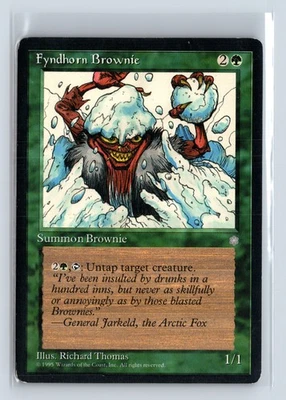 (2x) FYNDHORN BROWNIE – MTG Magic the Gathering Card – Ice Age – Common - Image 1 of 4