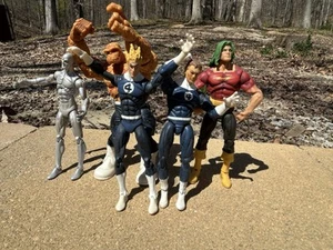Marvel Universe 3.75 FF Torch, Mr Fantastic Thing Silver Surfer & Doc Sampson - Picture 1 of 15