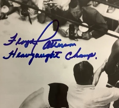Floyd Patterson Signed Photo 8x10 Boxing Champ Ingemar Johansson Autograph JSA - Image 1 of 3