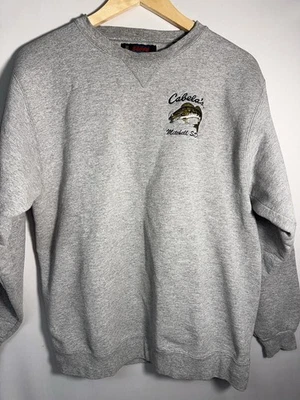 Sudadera De Colección Soffe Cabela’s Mitchell SD Mediana Hecha en EE. UU. Peces Bordados Foto 1 de 4