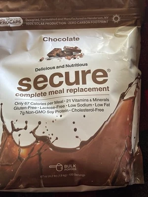 Andrew Lessman Secure Complete Meal Replacement Chocolate 100 Servings - Image 1 of 4