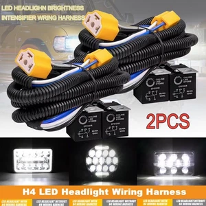 H4 LED Headlight Brightness Intensifier Wiring Harness For Chevy C10 K10 Blazer - Picture 1 of 12
