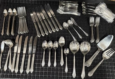 Retroneu Stainless Steel Cutlery Flatware 117 Pieces Wow!!! See Descr - Image 1 of 4