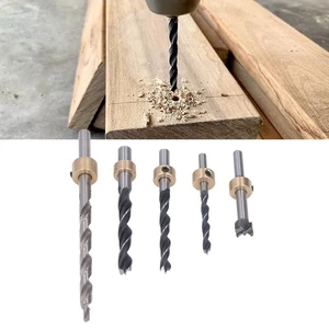 5x Pocket Hole Drill Bit 3 Knife Points High Speed Steel Woodworking Tool Set Ki - Bild 1 von 22