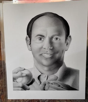 Nolan Ryan 23x29 Lithograph Signed By Artist Wayne McDonald Limited  136/324 - Image 1 of 4