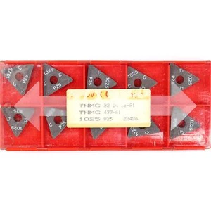 10 insertos de torneado de carburo recubiertos de torno CNC grado 1025 SANDVIK TNMG 220412-61 - Imagen 1 de 8