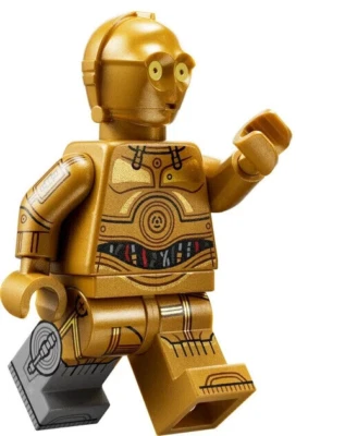 LEGO Star Wars C-3PO Protocol Droid Minifigure Dual Molded Legs 75341 75398 NEW - Image 1 of 2