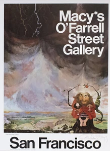 CHARLES BRAGG - "THE ALMIGHTY FIEND" POSTER SIGNED - Picture 1 of 2