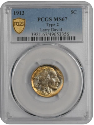 1913  Type 2 Buffalo PCGS MS 67 - Image 1 of 4
