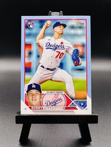 2023 Topps Update Baseball BOBBY MILLER RC No. US188 FATHERS DAY BLUE #/50! LAD!