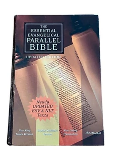 Essential Evangelical Parallel Bible Updated Edition NKJV ESV NLT Message 2004 - Picture 1 of 8