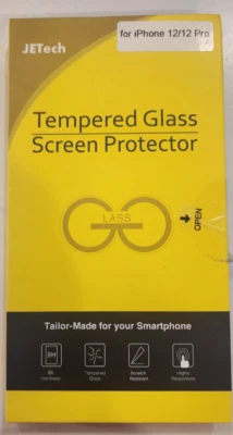 JETech - Tempered Glass - Screen Protector - for iPhone 12 /12 Pro - Image 1 of 2
