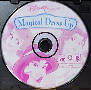 Księżniczka Disneya Magical Dress Up [gra wideo] CD-ROM Wiek 5+ Tylko płyta Prawie idealny!