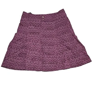 Athleta Womens Whatever Skort Size 2 Printed Lined Skirt Athletic Gym Purple - Picture 1 of 8
