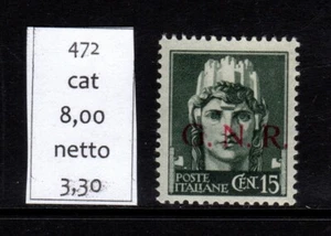 Repubblica sociale G.N.R. imperiale c 15 nuovo gomma integra mnh - Imagen 1 de 1