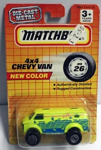 Matchbox chevy van yellow variation USA cards - Picture 1 of 1