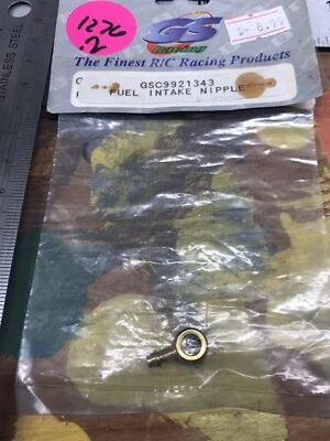 GS RACING GSC9921343 FUEL INTAKE NIPPLE {1pc} NewInPack USA Shipped - Image 1 of 3