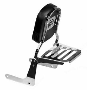 Backrest Spaan Chrome-Plated With Luggage Rack for Kymco Venox 250