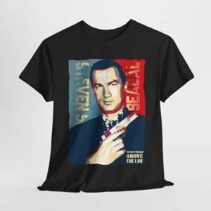 T-shirt unisex Steven Seagal Above the Law MMA film Aikido divertente regalo - Foto 1 di 9